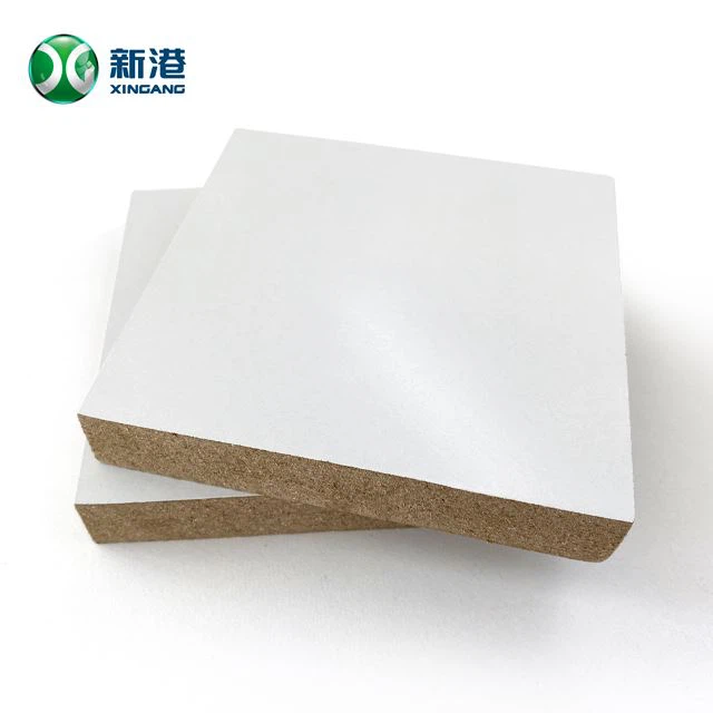 1220 X 2440 mm fehér laminált 4x8 melamin MDF rétegelt lemez bútorokhoz