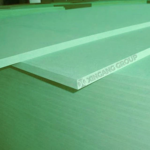 18mm Moisture Resistant Green MDF Laminated White Paper For Furniture